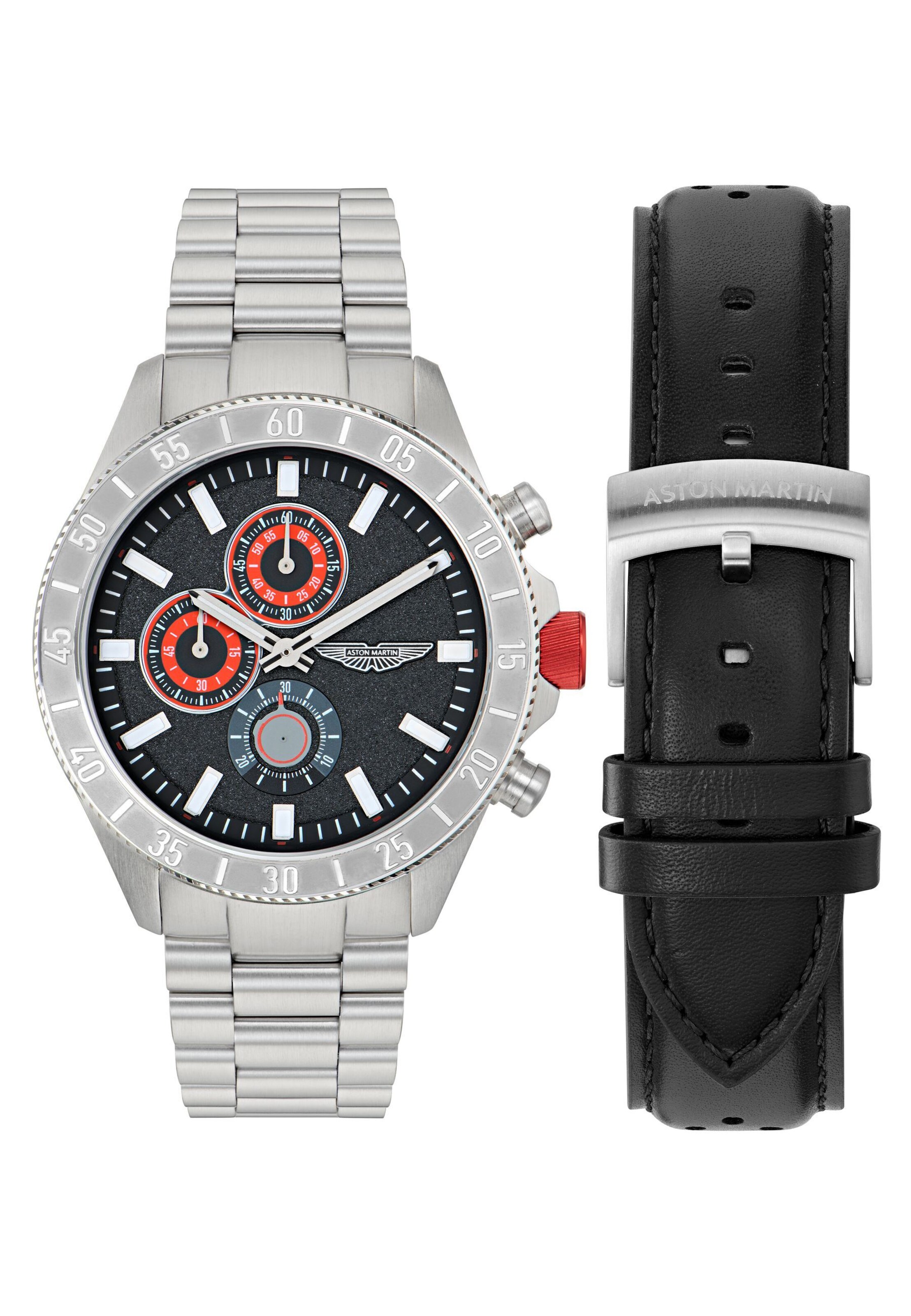 Aston Martin Analog watch in Silver: front