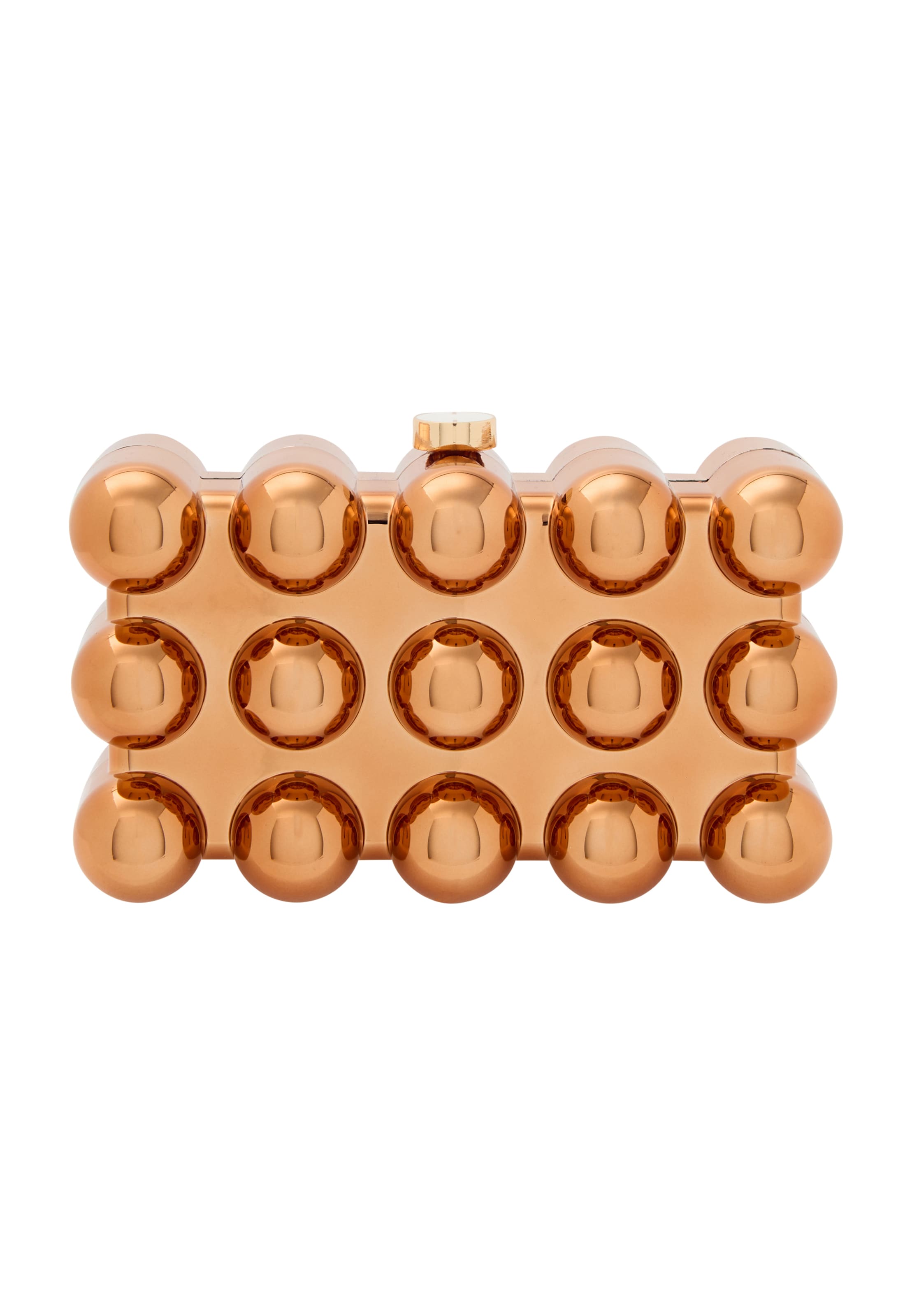 KRZY Клатч в Бронзовый: спереди