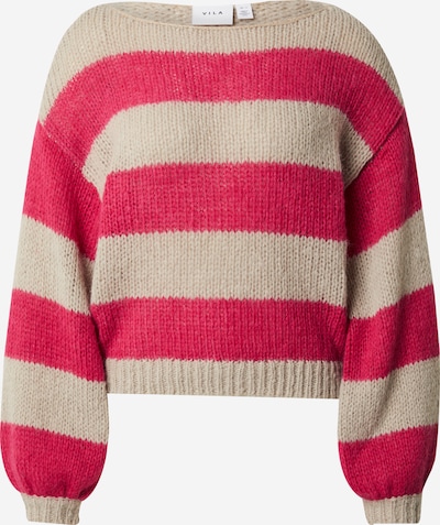 VILA Neulepaita 'CHOCA' värissä beige / tumma pinkki, Tuotenäkymä