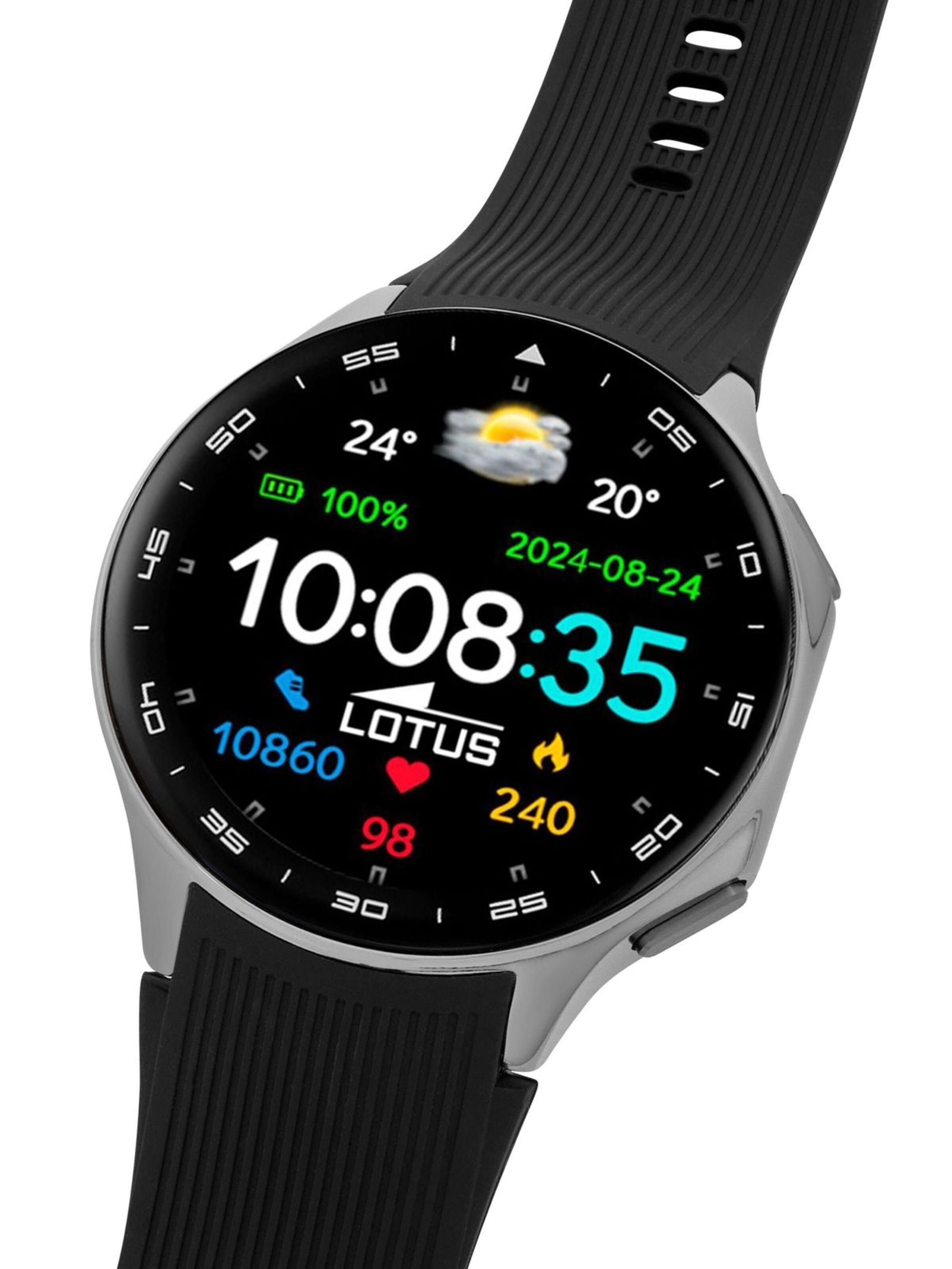 Lotus Digitaal horloge 'Smartwatch Outdoor Sports' in Zwart