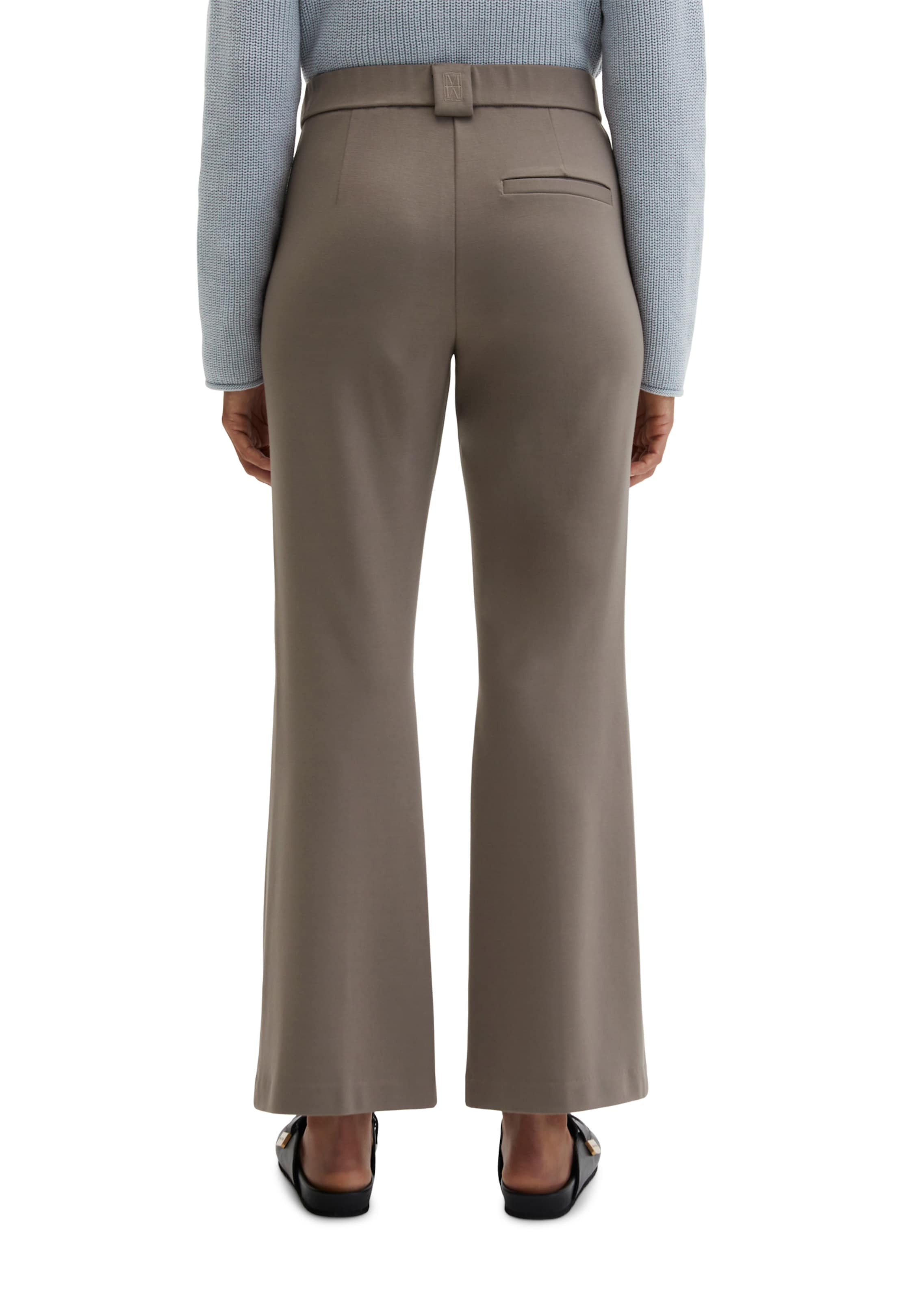 Marc O'Polo Flared Broek 'Marthe' in Bruin