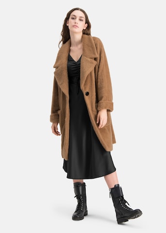 Nicowa Between-Seasons Coat 'Tedino' in Brown