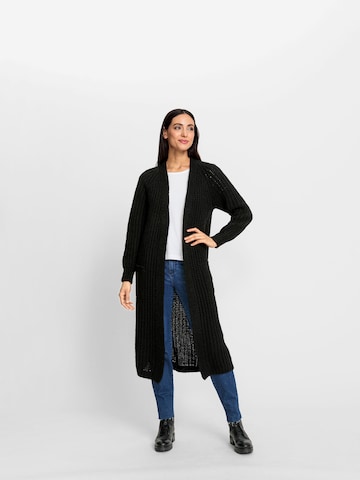 heine Knitted Coat in Black