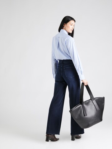 FRAME Wide leg Jeans in Blauw