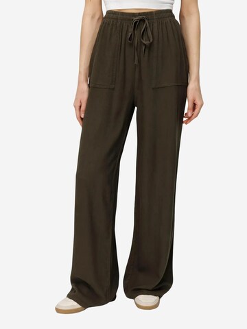 Wide Leg Pantalon MixRay en vert : devant