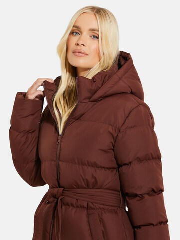 Threadbare Winter coat 'Addison' in Brown