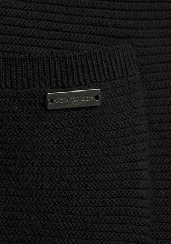 TOM TAILOR Knit Cardigan in Black