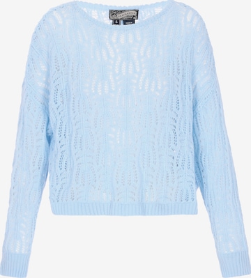 Pull-over 'Vintage' DreiMaster Vintage en bleu : devant