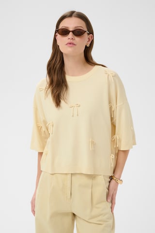 SOAKED IN LUXURY Pullover 'SLSpina' i beige: forside