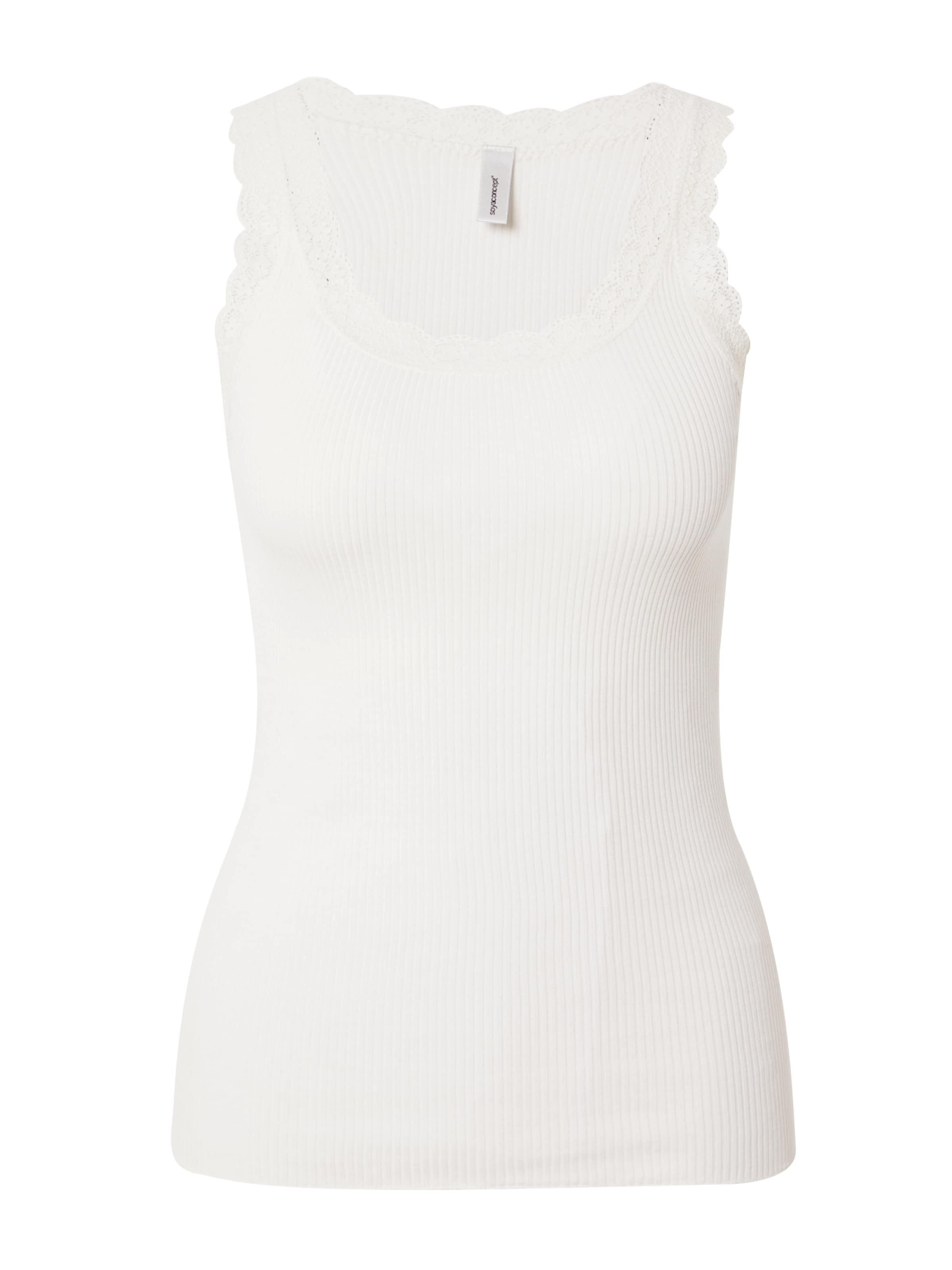 Soyaconcept - Top 'Sarona 1' em branco: frente