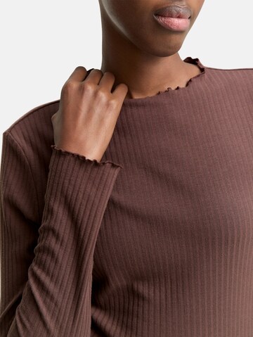 TOM TAILOR DENIM Shirt in Brown