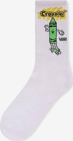 Chaussettes 'Crayola' VANS en blanc : devant