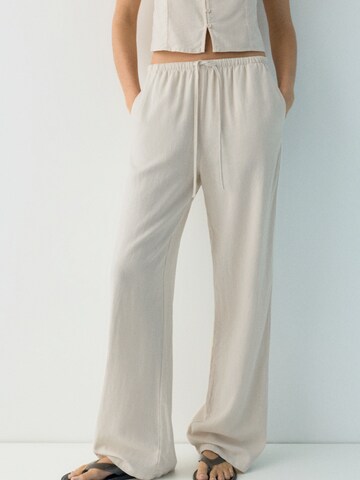 Wide leg Pantaloni 'PACIFIC' di Pull&Bear in beige: frontale