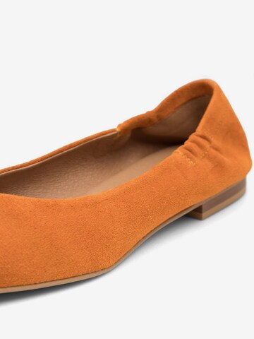 Ballerines 'TRACEY' Bianco en orange