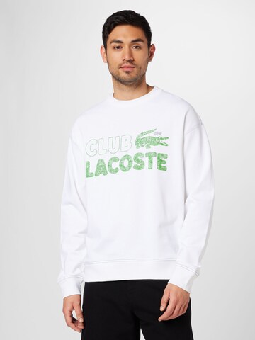 LACOSTE Sweatshirt in White: front