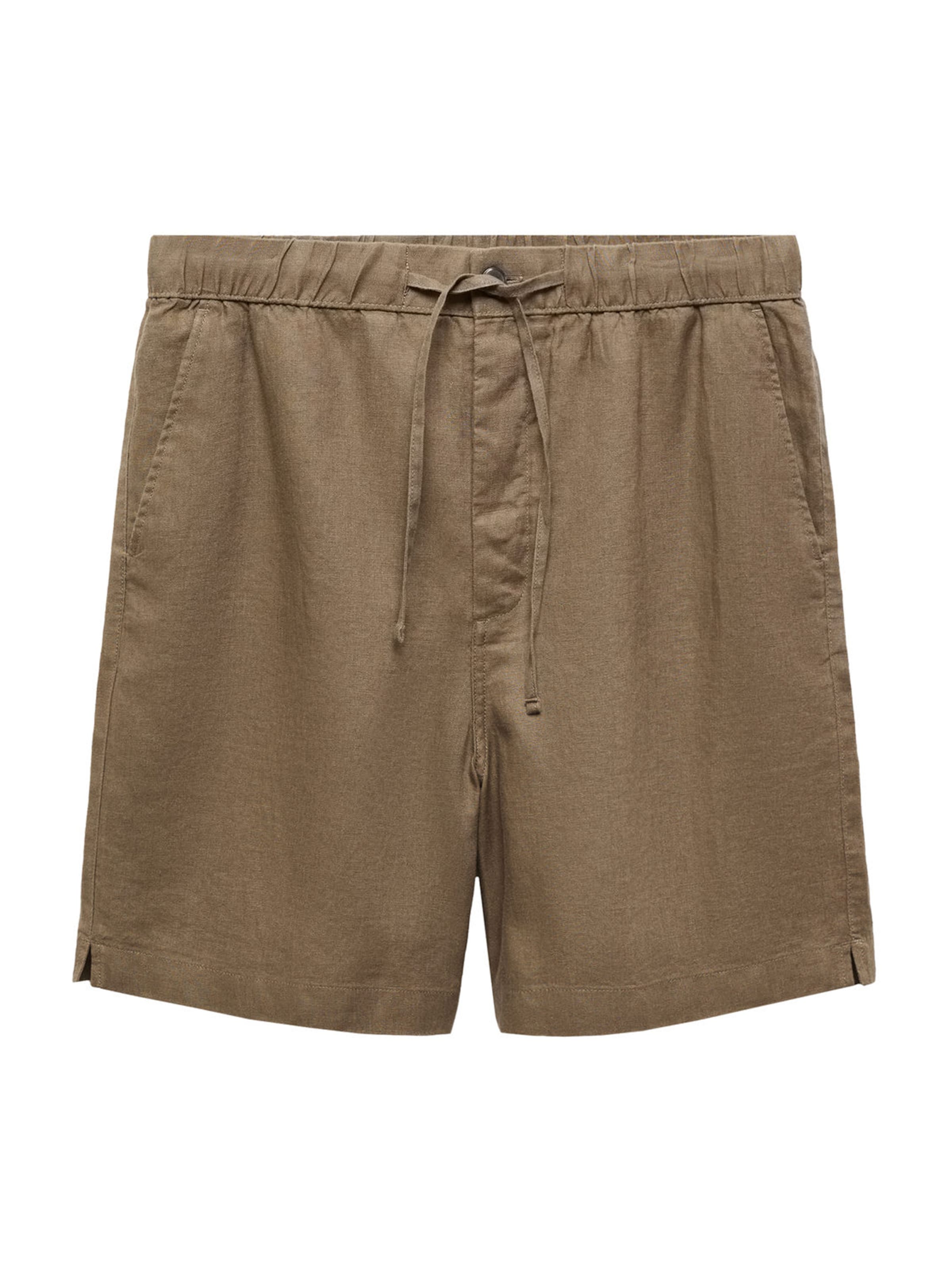 MANGO MAN Regular Housut 'Amalfis' värissä vihreä: etupuoli