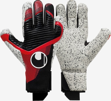 UHLSPORT Athletic Gloves 'Powerline Supergrip+' in Red: front