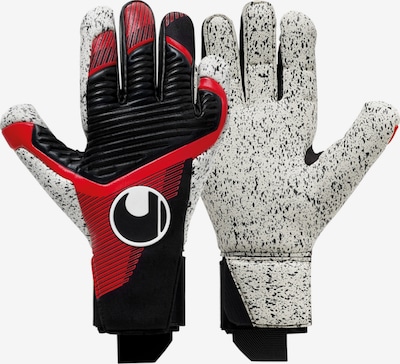 UHLSPORT Athletic Gloves 'Powerline Supergrip+' in Red / Black / White, Item view