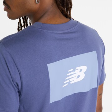 new balance T-Shirt 'Essentials' in Blau