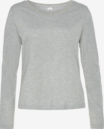 s.Oliver - Camiseta para dormir en gris: frente