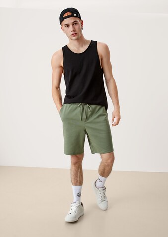 Regular Pantalon QS en vert