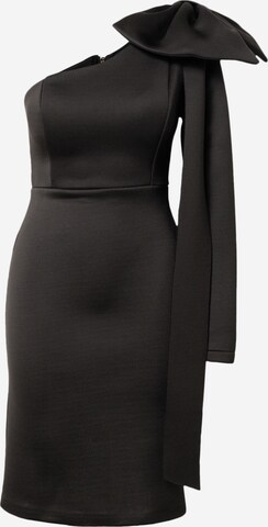 WAL G. Φόρεμα κοκτέιλ 'BARBARA' σε μαύρο: μπροστά