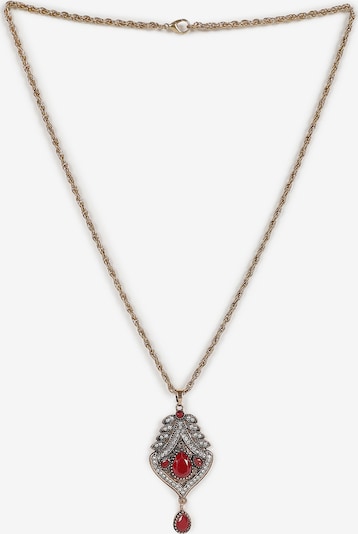 SOHI Řetízek 'Julia' - zlatá / červená / stříbrná, Produkt