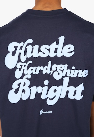 Dropsize Футболка 'Hustle Hard' в Синий