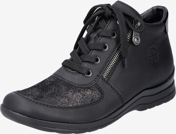 Rieker Lace-Up Shoes in Black: front