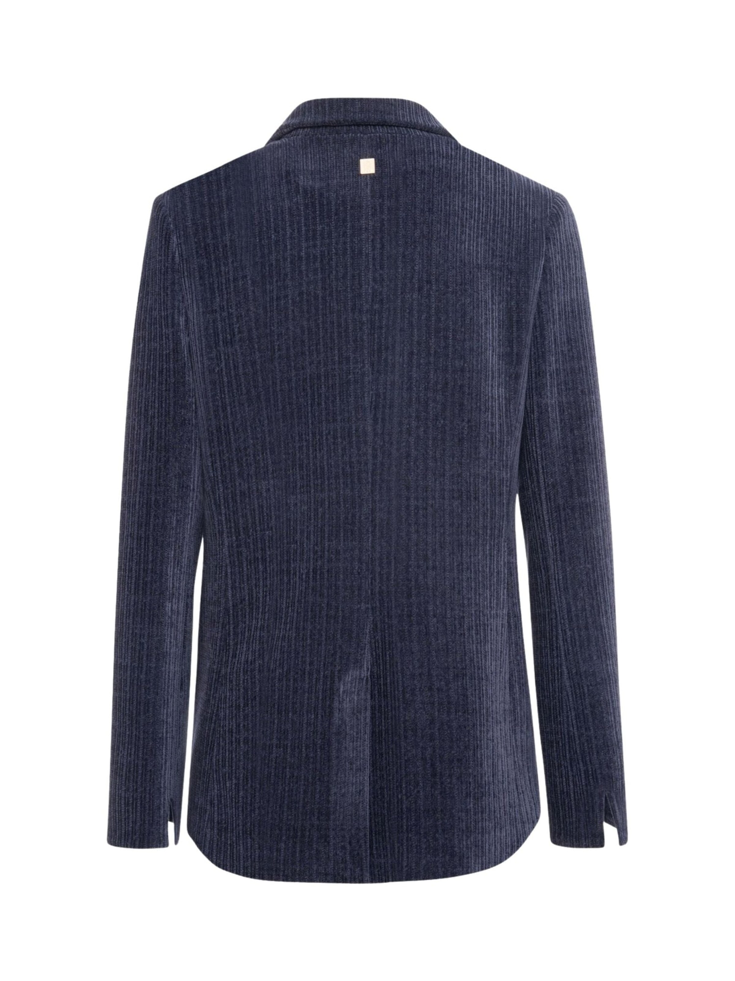 Blazer 'Long Blue Velvet Blazer' di Fracomina in blu