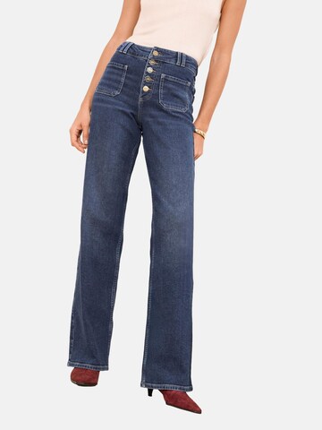 Lipsy Wide leg Jeans in Blue: front