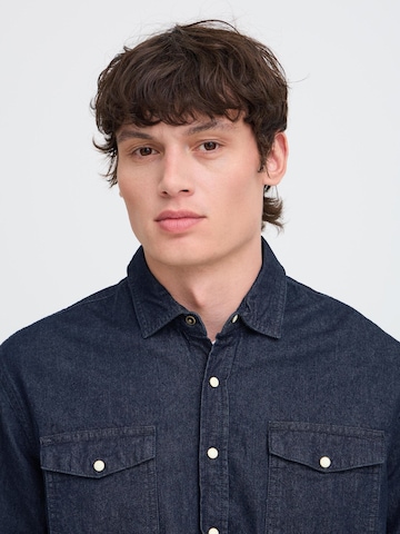 BLEND Regular Fit Jeanshemd ' BHDargo' in Blau