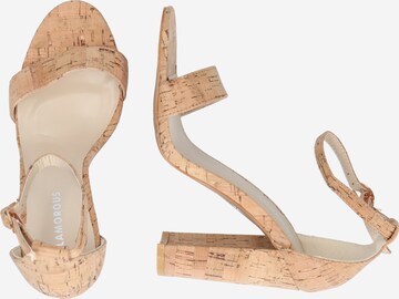 GLAMOROUS Remsandal i beige