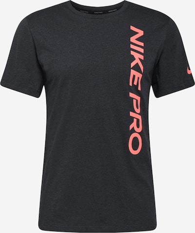 NIKE Functioneel shirt in de kleur Pastelrood / Zwart, Productweergave