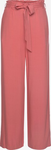 LASCANA - Pierna ancha Pantalón en rojo: frente