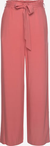 LASCANA Wide leg Trousers in Red: front