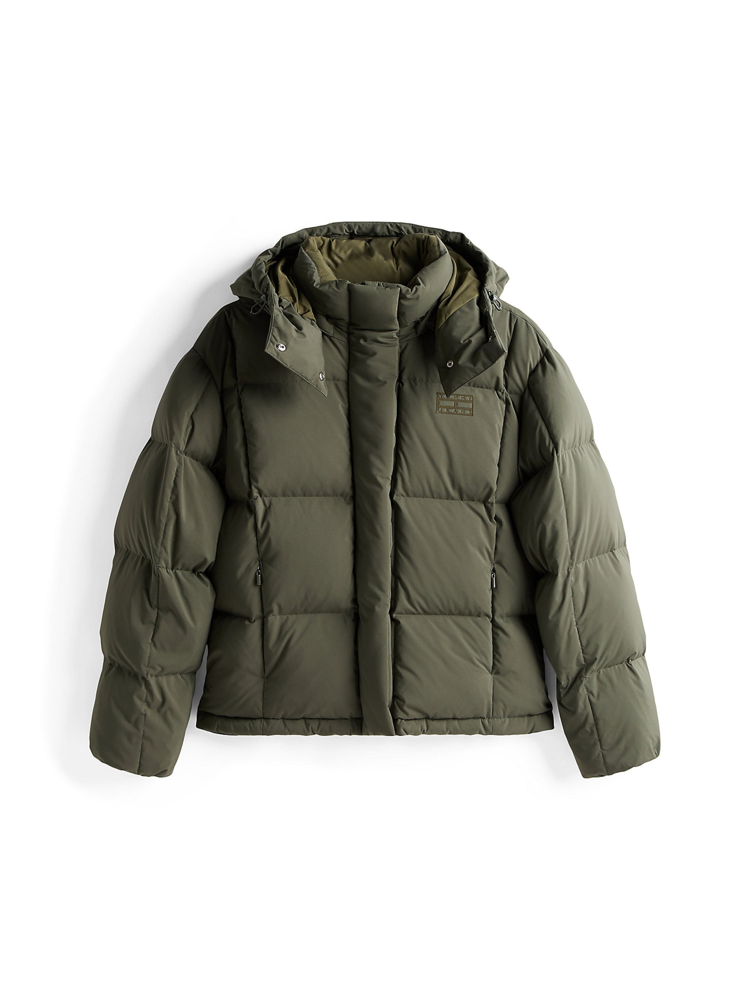 Tommy Jeans Winterjacke 'Alaska' in Grün: Vorderseite