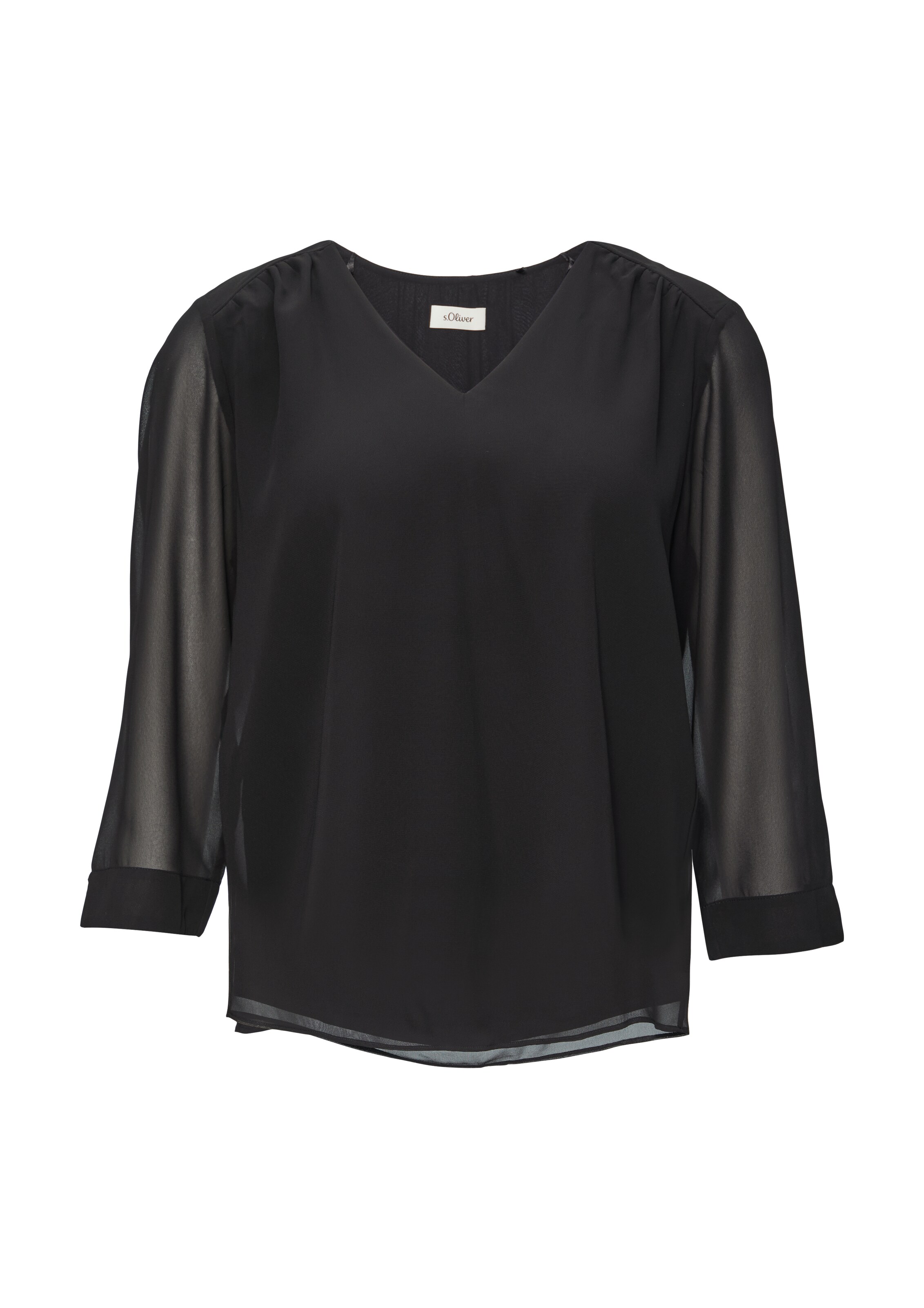 s.Oliver BLACK LABEL Bluse in Schwarz: Vorderseite