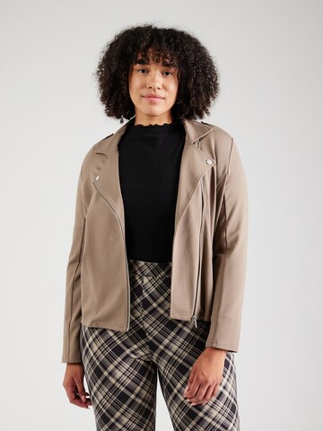 ONLY Carmakoma Between-Season Jacket 'CARGoldtrash' in Brown: front