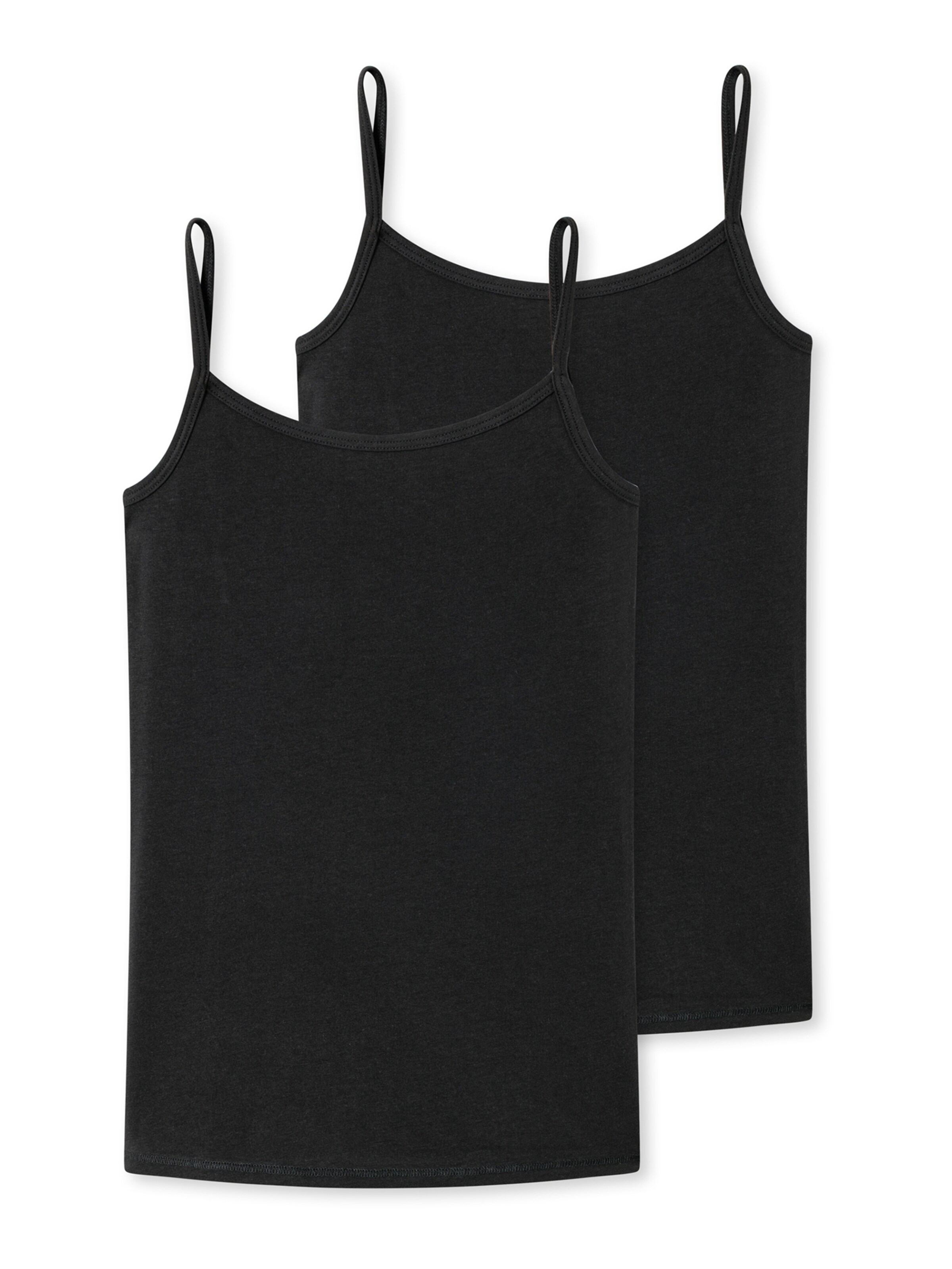 SCHIESSER Unterhemd in Schwarz: Vorderseite