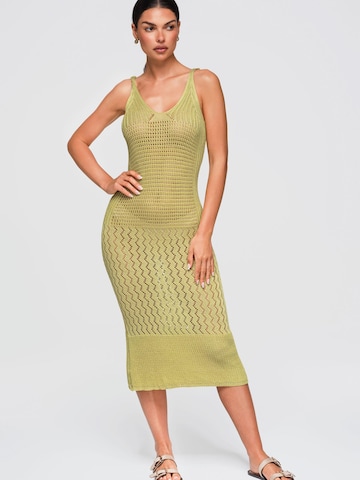 Ombre Knit dress in Green
