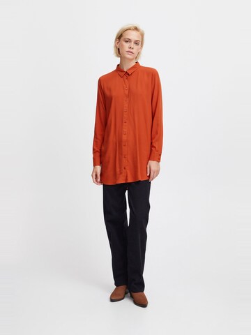 ICHI - Blusa ' MAIN' em laranja
