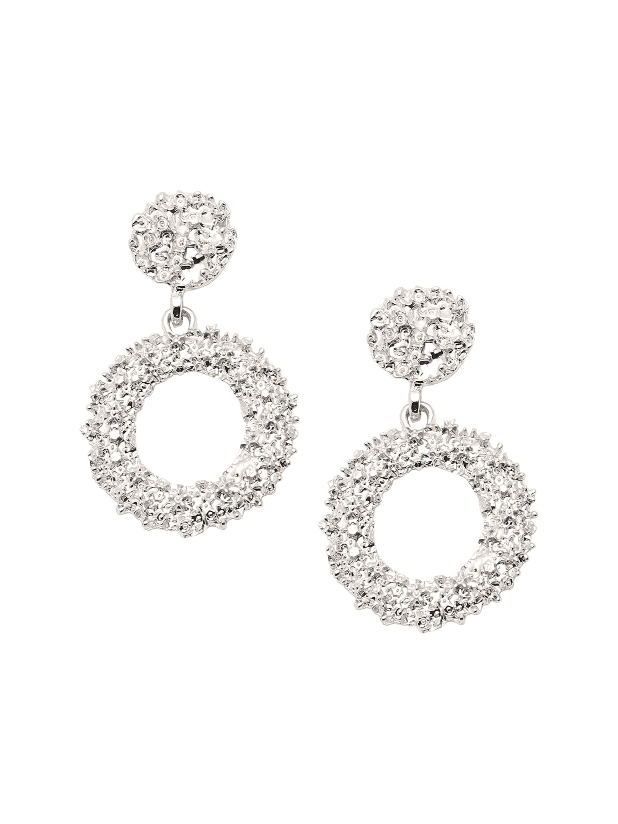 SOHI Náušnice 'Anjara' – stříbrná: přední strana