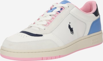 Baskets basses Polo Ralph Lauren en blanc : devant