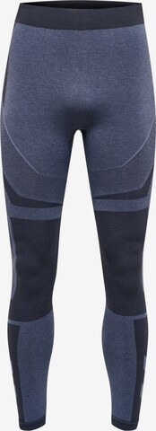 Hummel Skinny Sportbroek in Blauw: voorkant