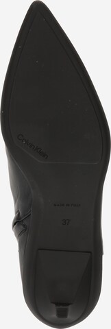 Calvin Klein Къси ботуши в черно