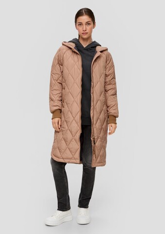 Manteau mi-saison QS en marron