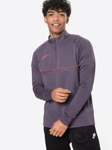 NIKE - Sweatshirt de desporto 'Academy' em roxo: frente