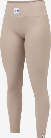 Skinny Pantalon de sport Eivy en beige : devant