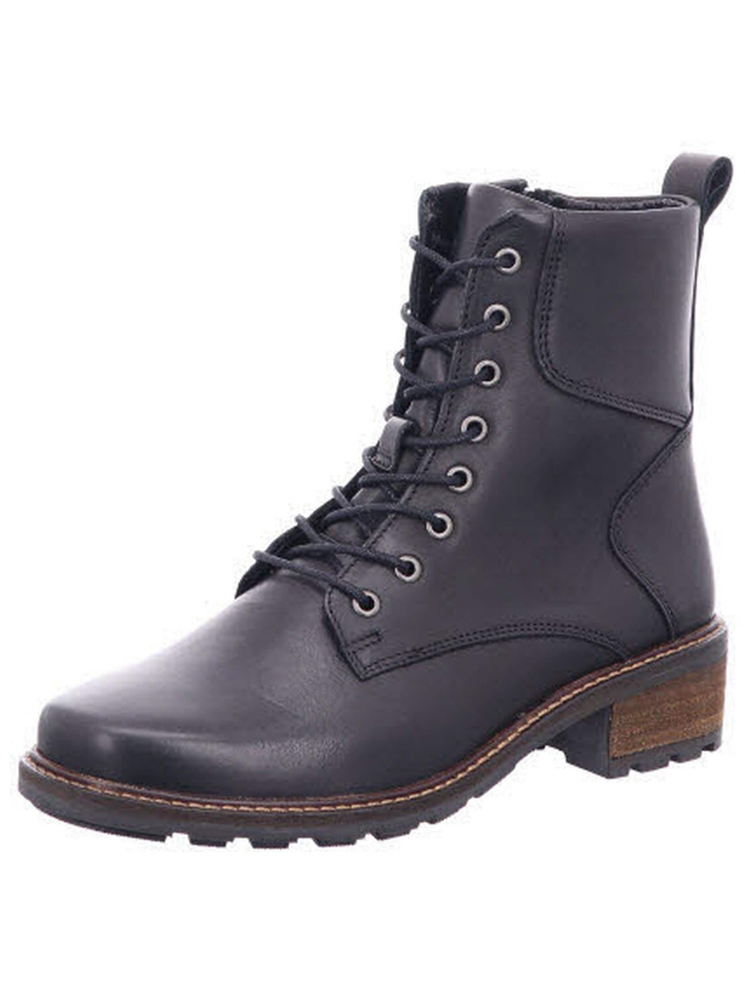 SOLIDUS Boots 'Stiefelette Damen 61000 01006 Echtleder in schwarz' in Zwart: voorkant